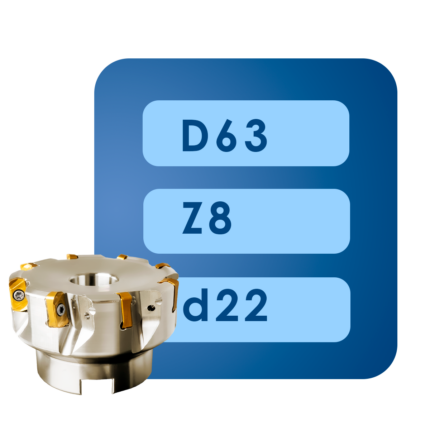 Корпус фрезы lnmu03*d63*d22*z8