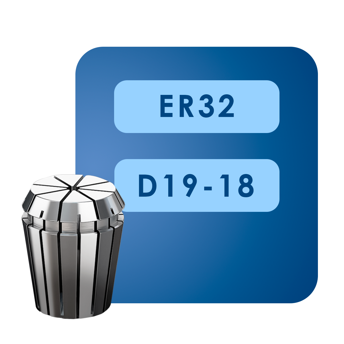 D19-18 Цанга er32*d19 18мм