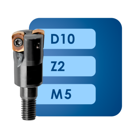 Фрезерная головка lnmu02*d10*m5*z2
