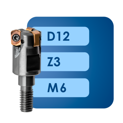 Фрезерная головка lnmu02*d12*m6*z3