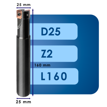 Корпус фрезы apmt16*d25*d25*z2*l160