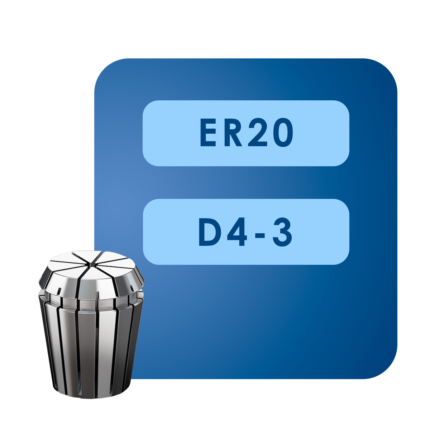 Цанга er20*d4 3мм