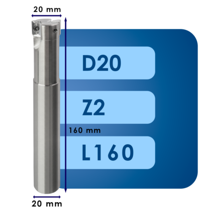 Корпус фрезы apmt11*d20*d20*z2*l160