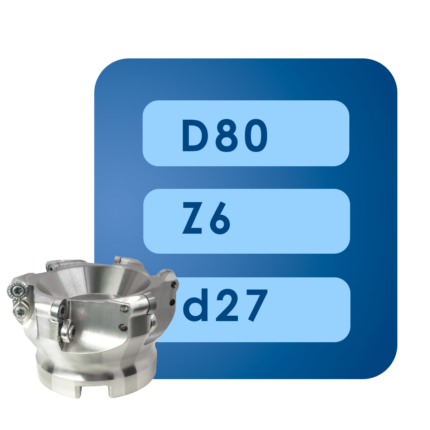 Корпус фрезы rpmt12*d80*d27*z6