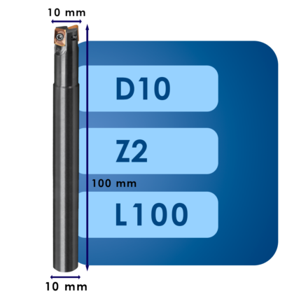Корпус фрезы admt07*d10*d10*z2*l100