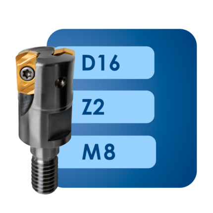 Фрезерная головка lnmu03*d16*m8*z2