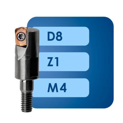 Фрезерная головка lnmu02*d8*m4*z1