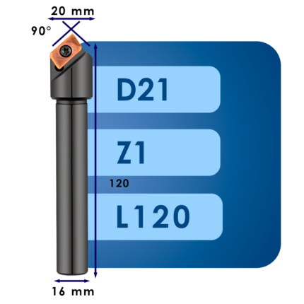 Корпус фасочной фрезы apmt16*d21*ug45*d16*z1*l120