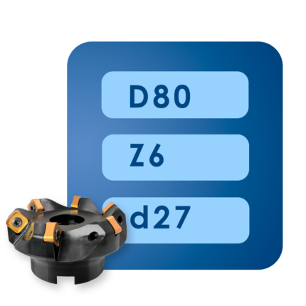 Корпус фрезы snmx12*d80*d27*z6