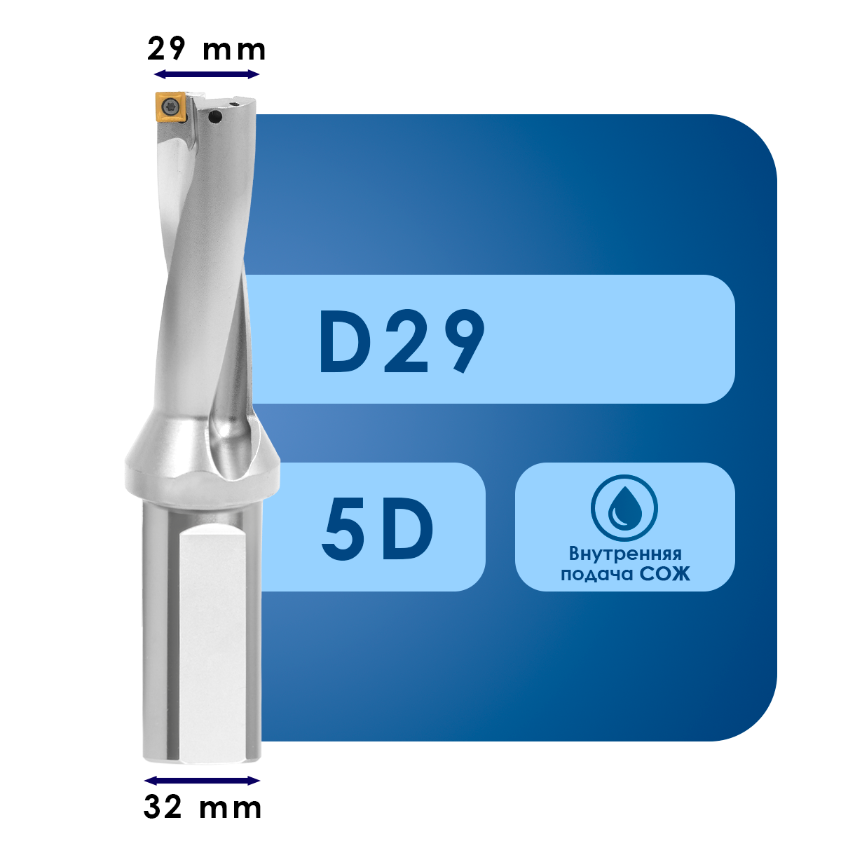 29 (1) Корпус сверла sp09*d28*c5xd*d32