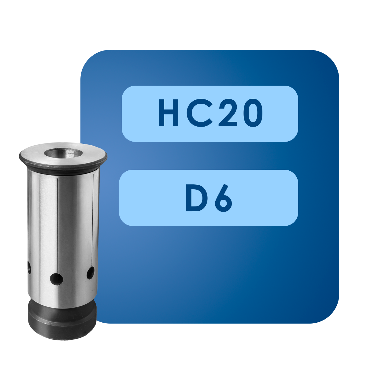 6 Цанга для гидропатрона hc20*d6