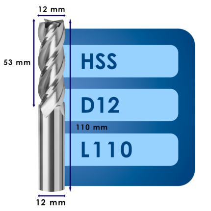Фреза d12*c53*d12*z4*l110 hss