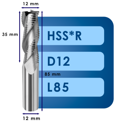 Фреза d10*c30*d10*z3*l75 hss*r